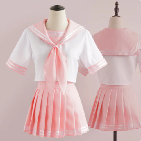 Femboy astolfo cosplay pink uniform set