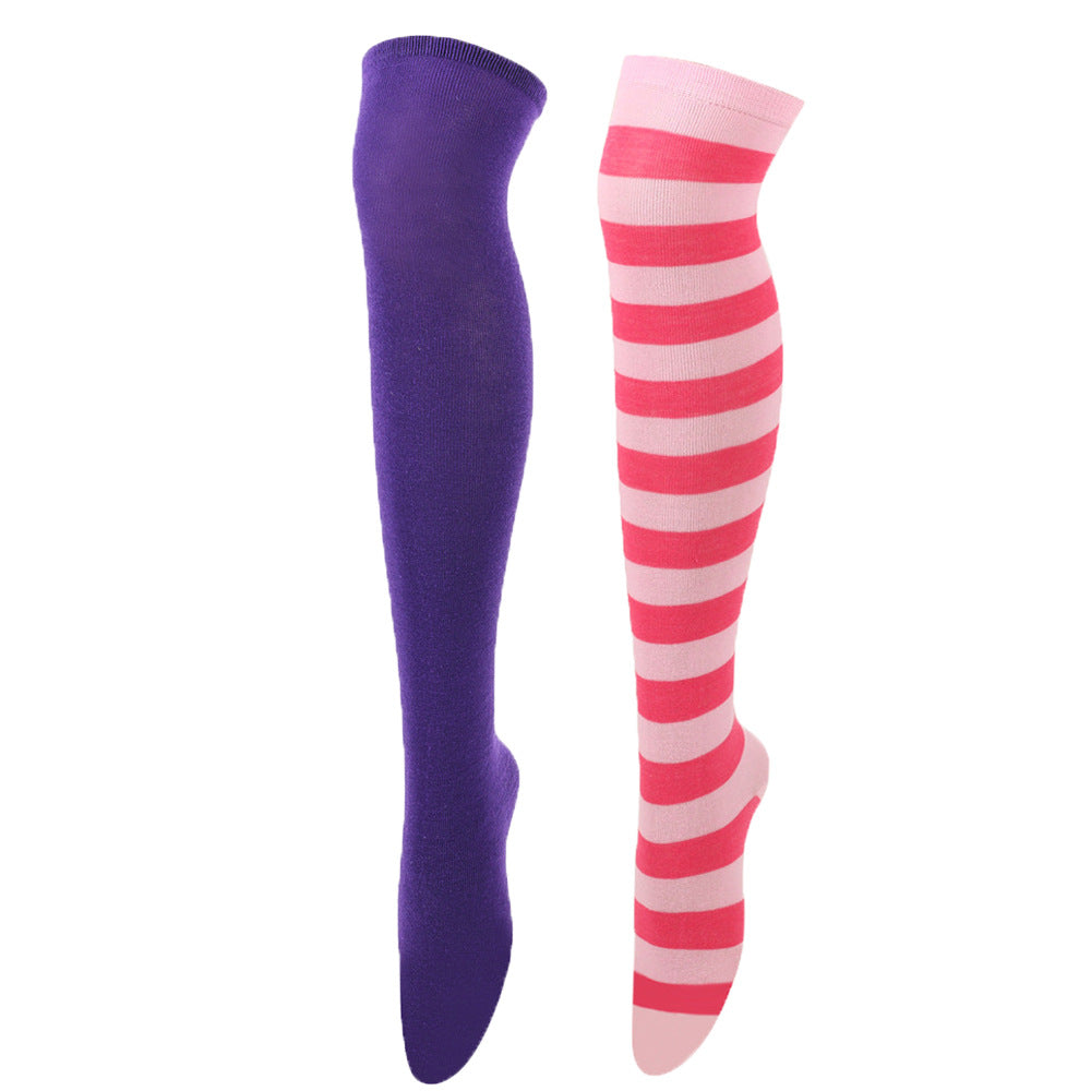 Femboy asymmetric thigh high socks