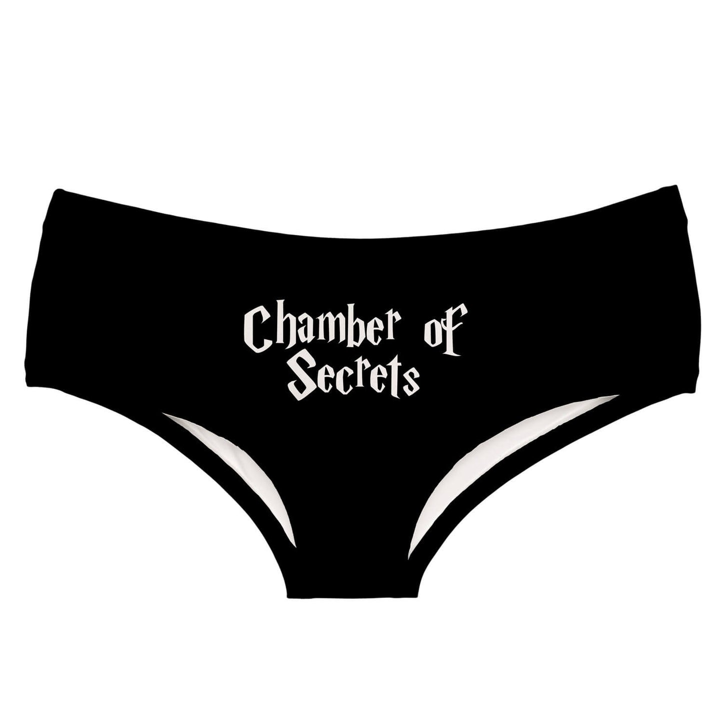 Femboy black letter print panties for femboy