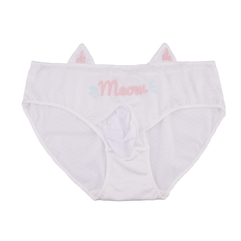 Femboy cat ear pouch panties