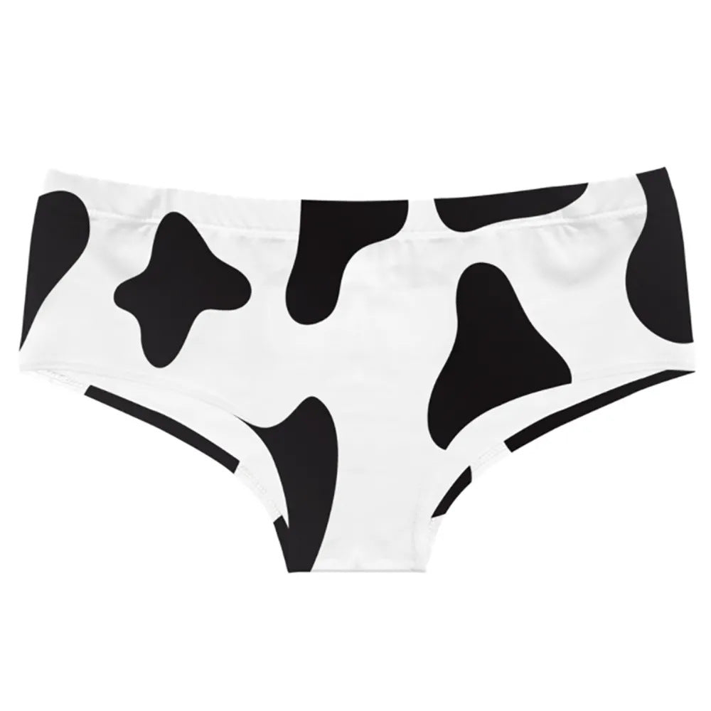 Femboy cow print panties