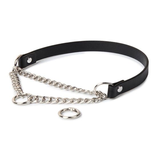 Femboy leather chain collar femboy fashion