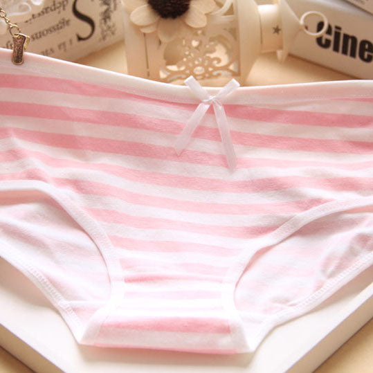 Femboy pink striped panties