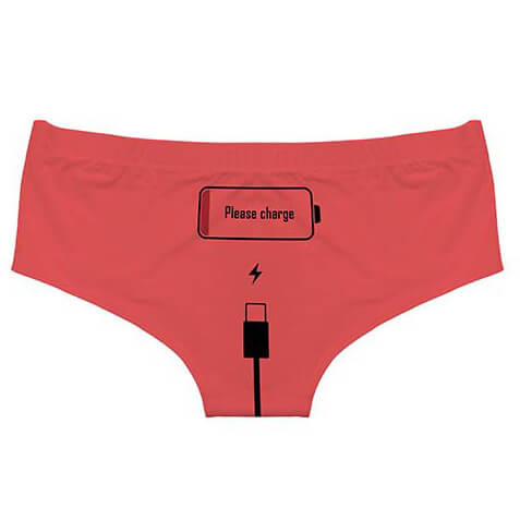 Femboy red please charge panties