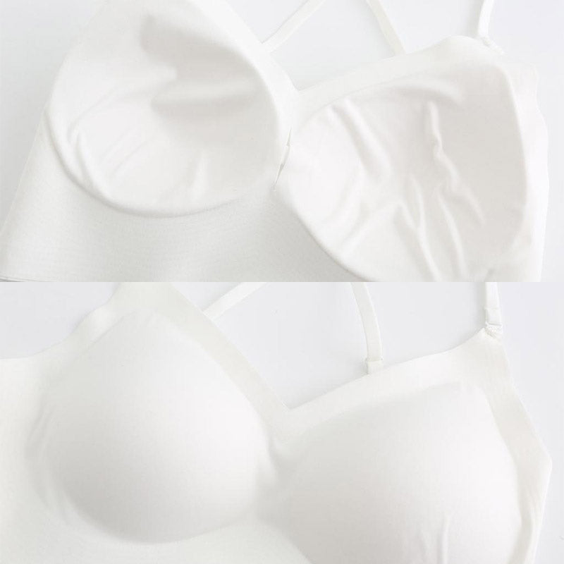 Femboy sexy backless bra detail