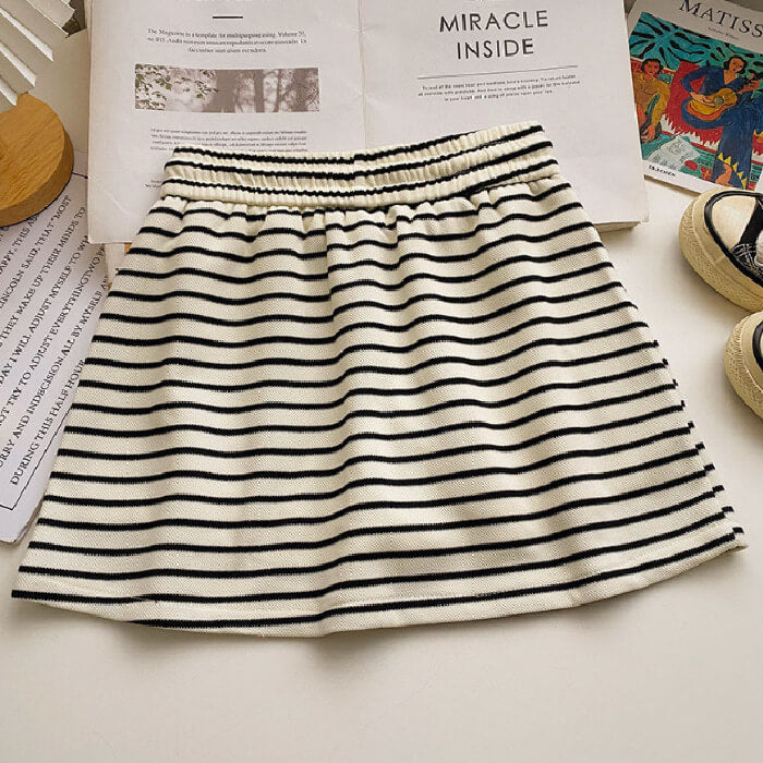 Femboy sexy striped sport skirt