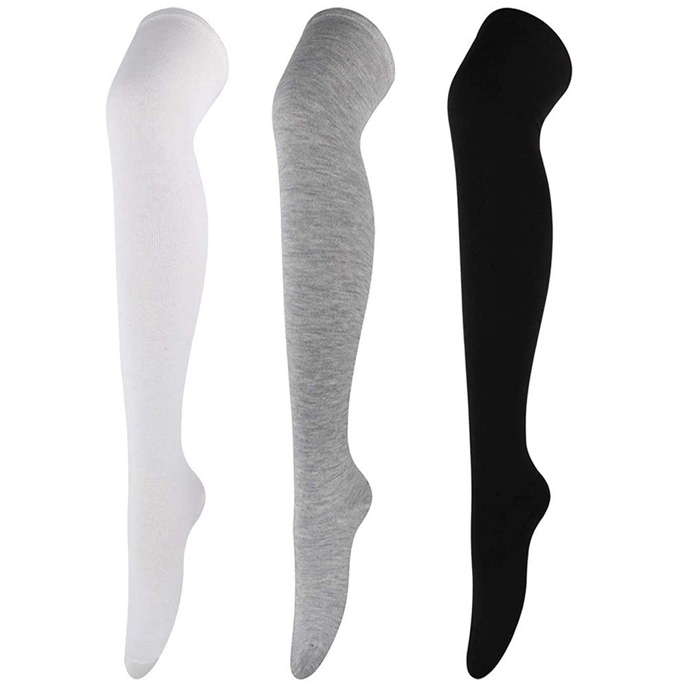 Femboy solid color thigh high socks for femboy