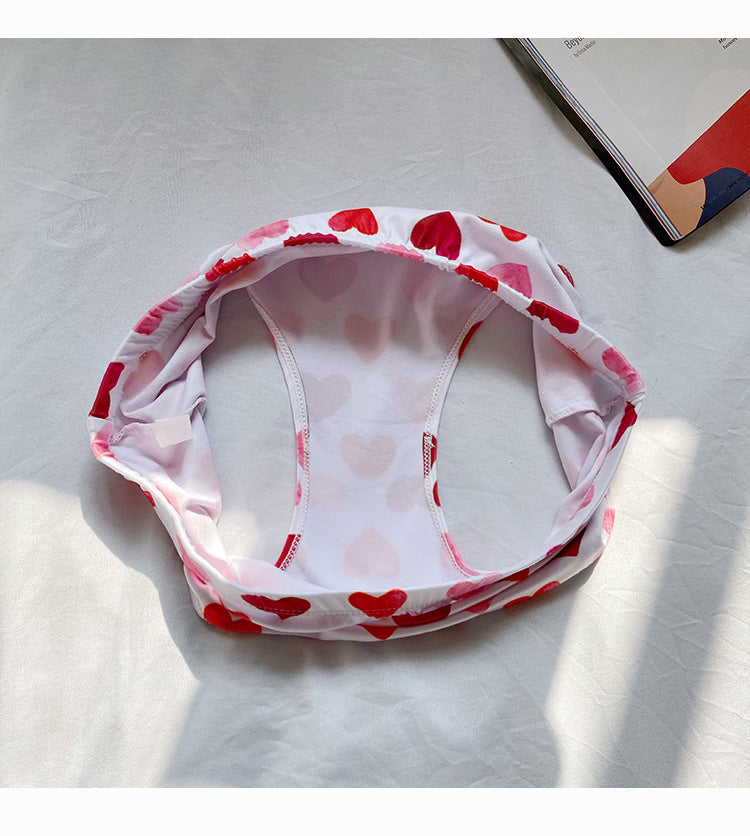 Femboy Sweet Heart Print Panties