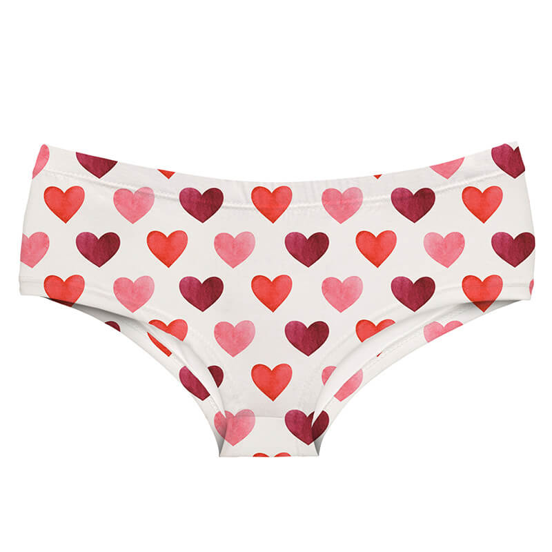 Femboy Sweet Heart Print Panties