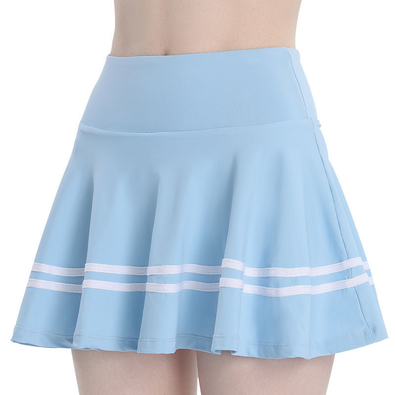 Femboy wear classic femboy stripe pleat skirt front