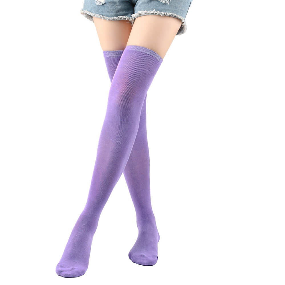 Femboy wear cute femboy colorful thigh high socks femboy fashion