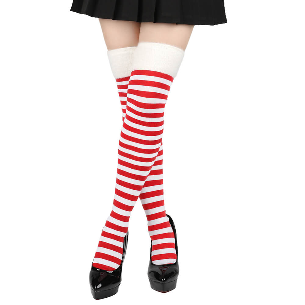 Femboy wear femboy 70cm thigh high striped socks femboy fashion