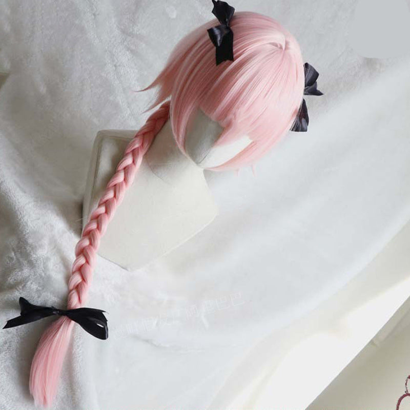 Femboy wear femboy astolfo cosplay pink wigs with bow femboy fashion