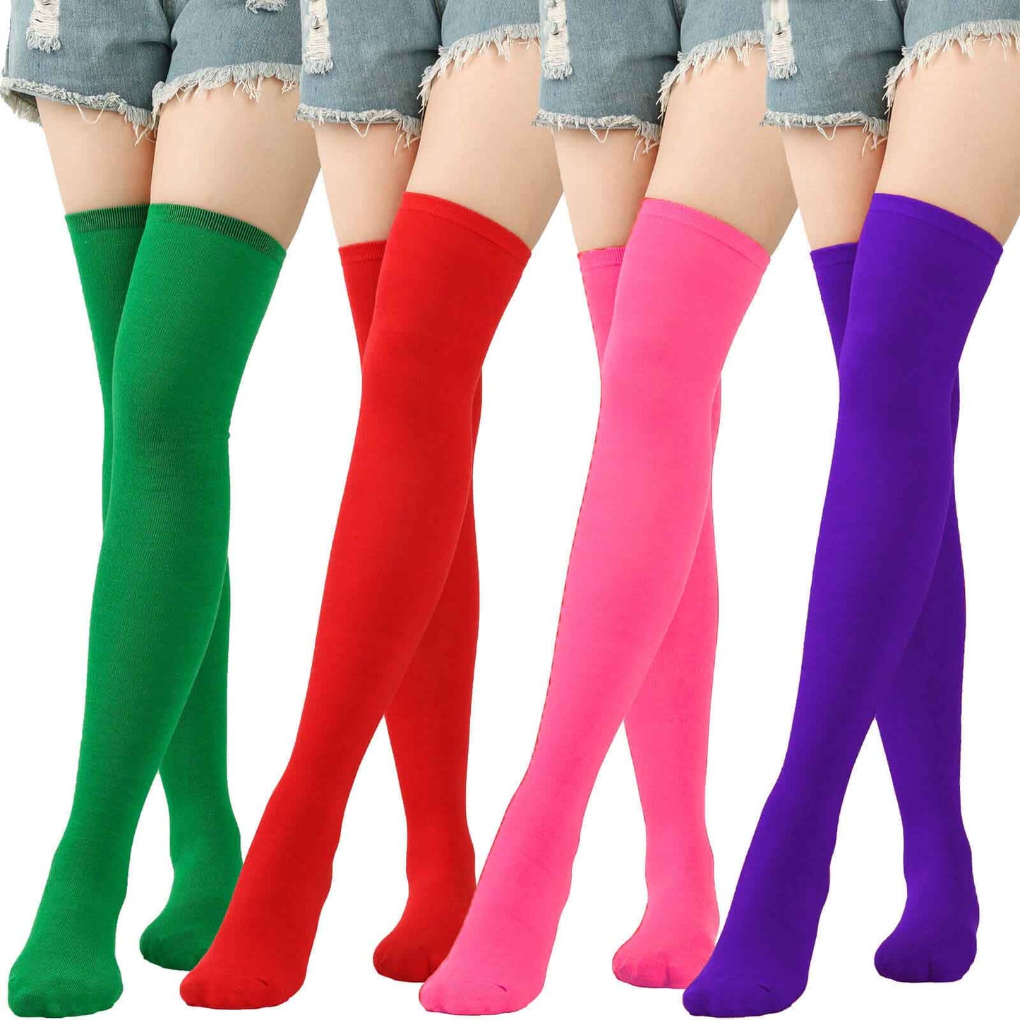 Femboy wear femboy colorful thigh high socks femboy fashion