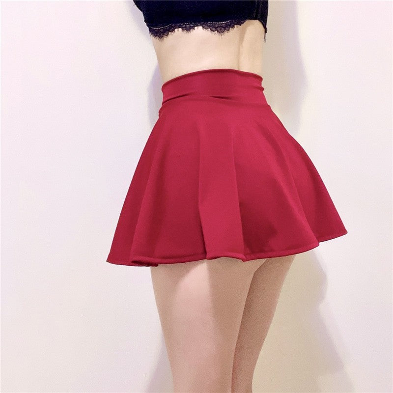 Femboy wear femboy elastic waist mini skirt for femboy