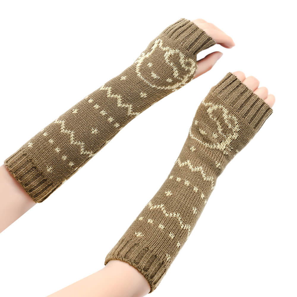 Femboy wear femboy kitty arm warmers for femboy