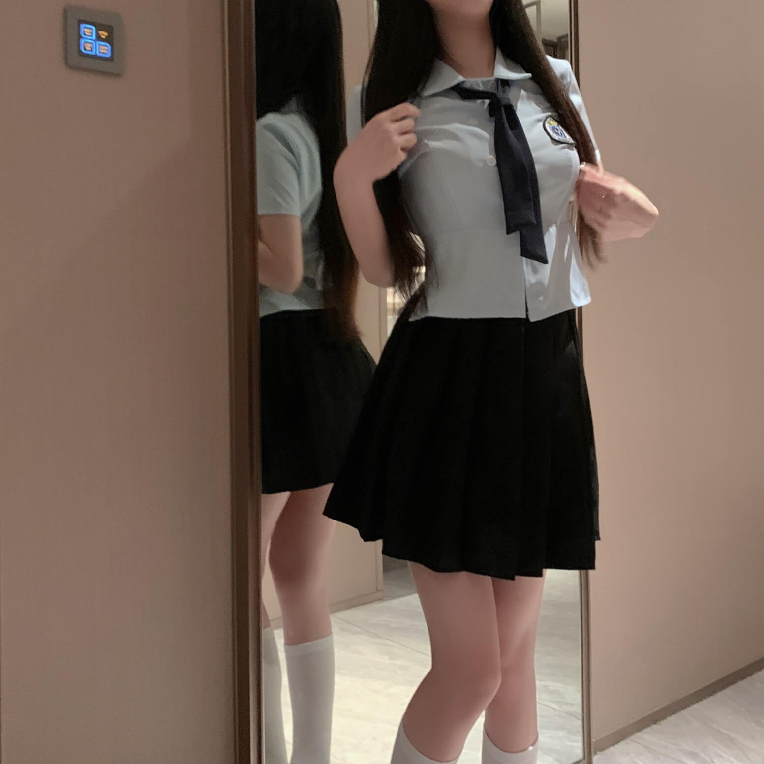 Femboy wear femboy schoolgirl uniform lingerie for femboy