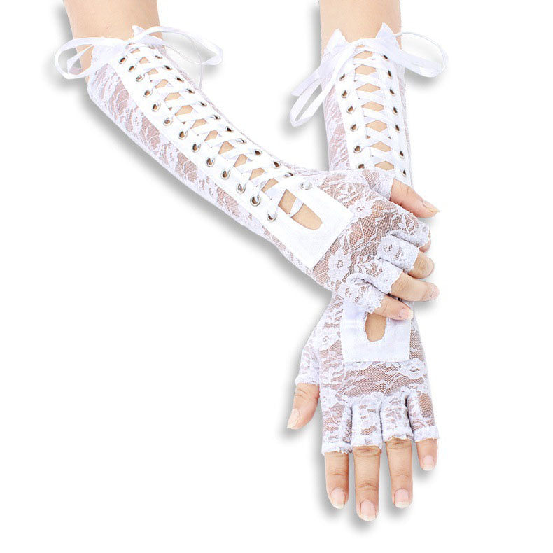 Femboy wear femboy sexy lace up gloves femboy fashion