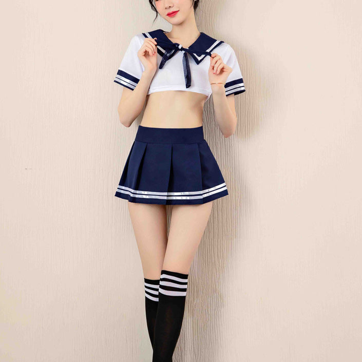 Femboy wear femboy sexy schoolgirl lingerie set