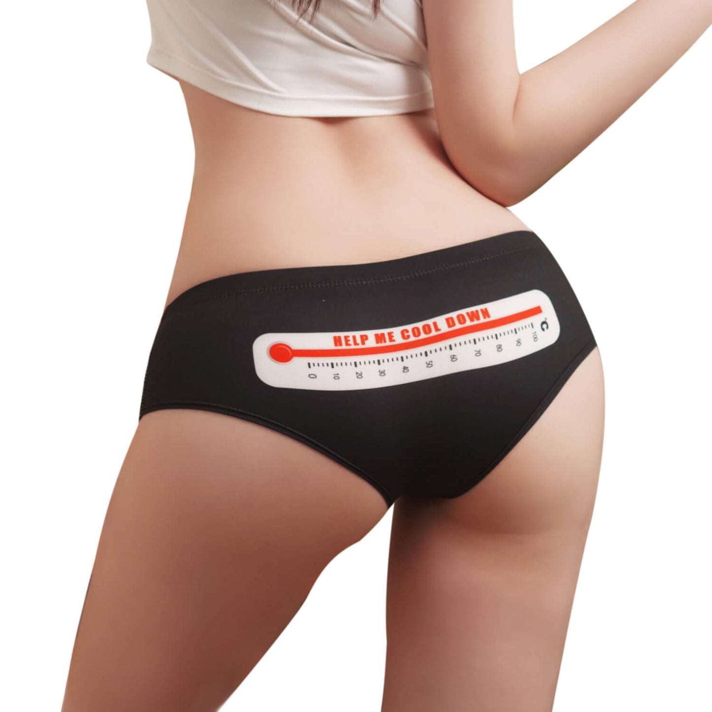 Femboy wear femboy thermometer print panties