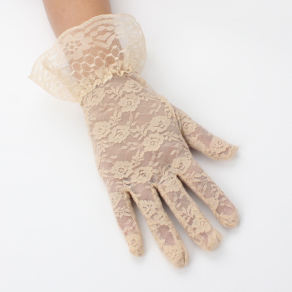 Femboy wear khaki femboy sexy lace short gloves