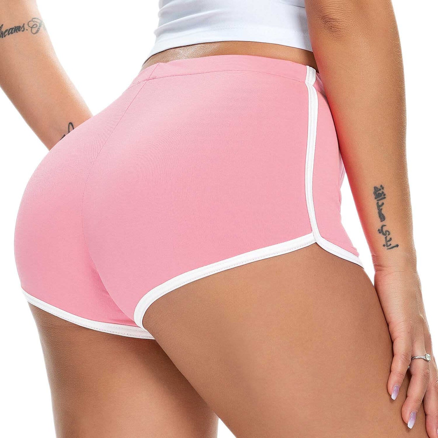 Femboy wear pink femboy sport short