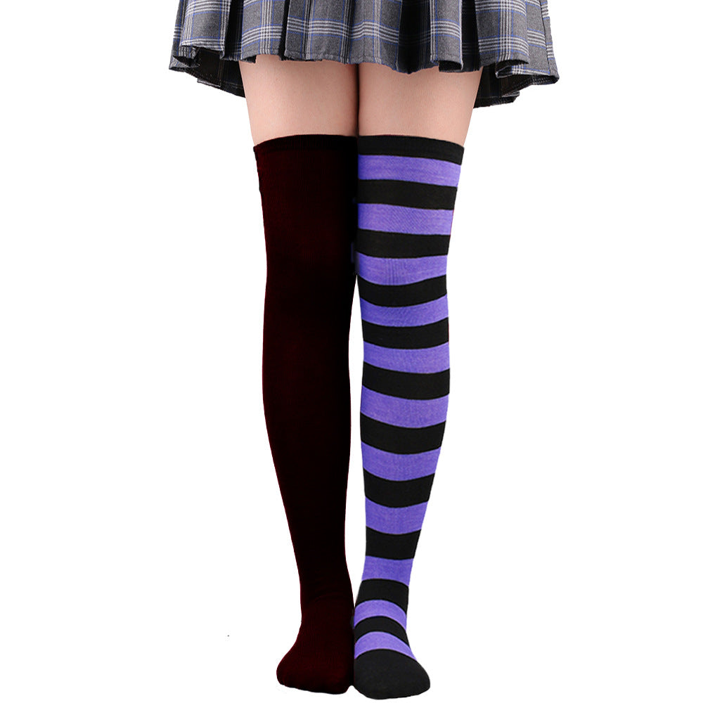 Femboy wear sexy femboy asymmetric thigh high socks for femboy