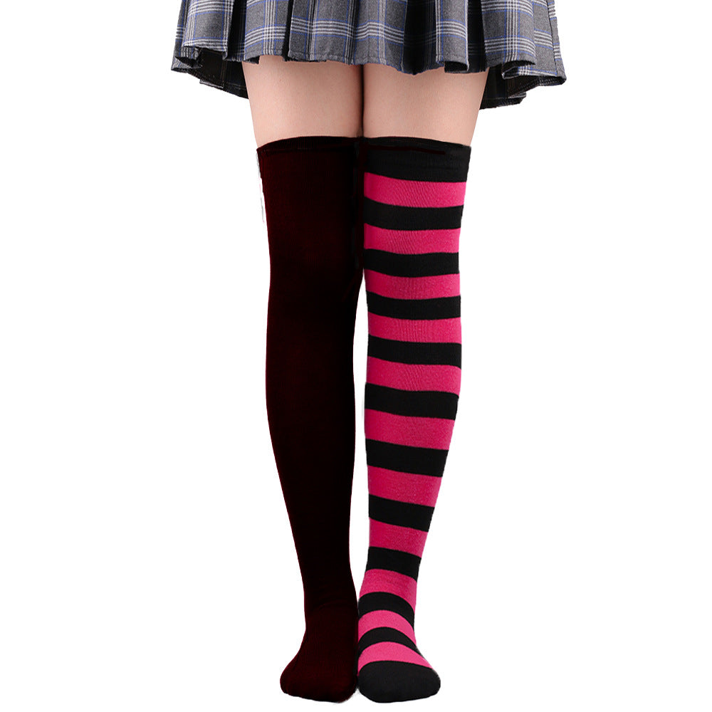 Femboy wear sexy femboy asymmetric thigh high socks