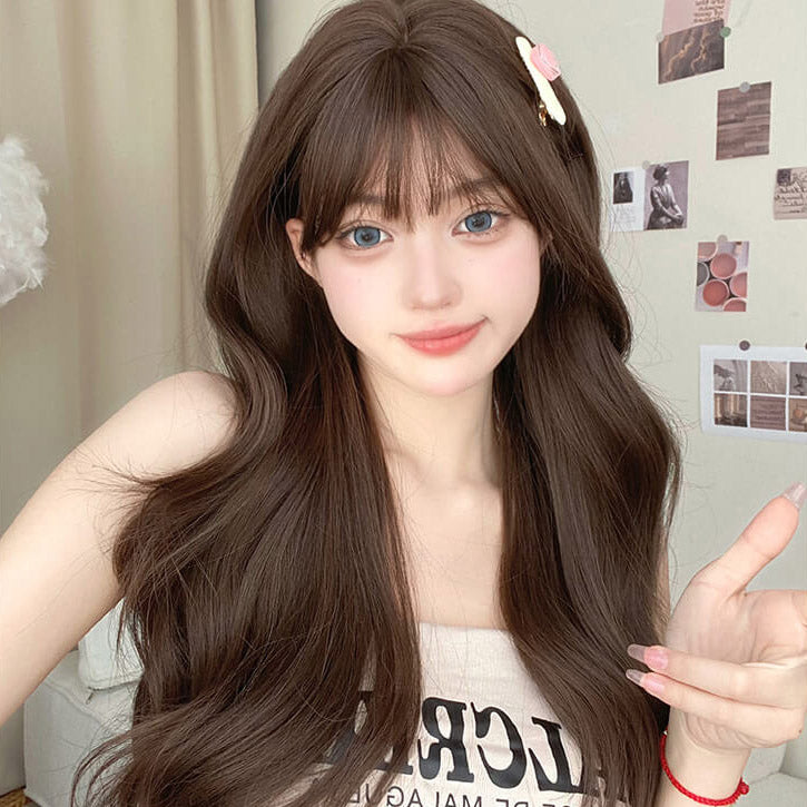 Femboy wear sweet femboy body wave long wig femboy fashion