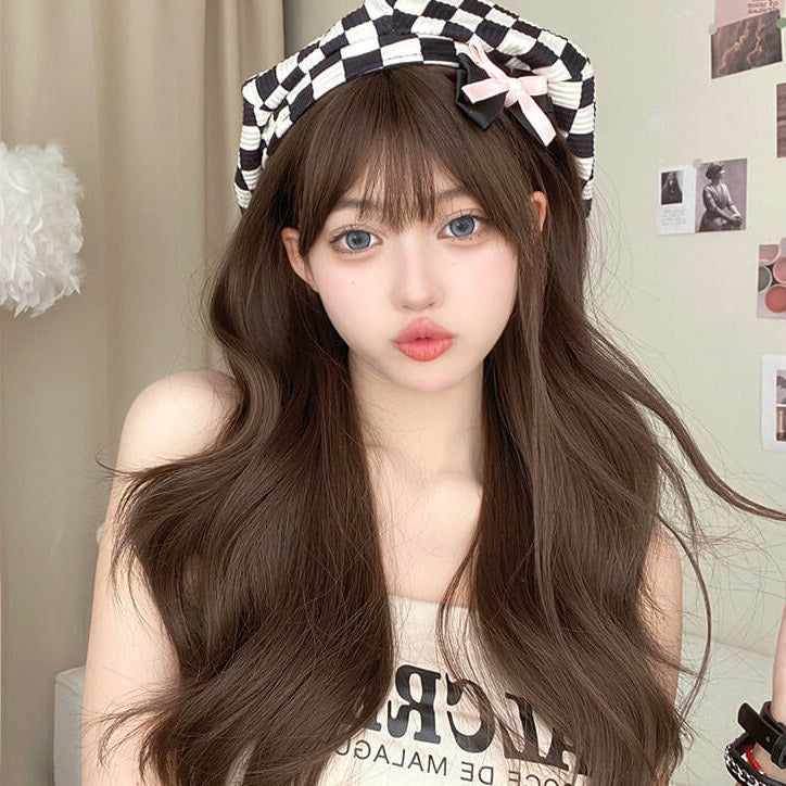 Femboy wear sweet femboy body wave long wig