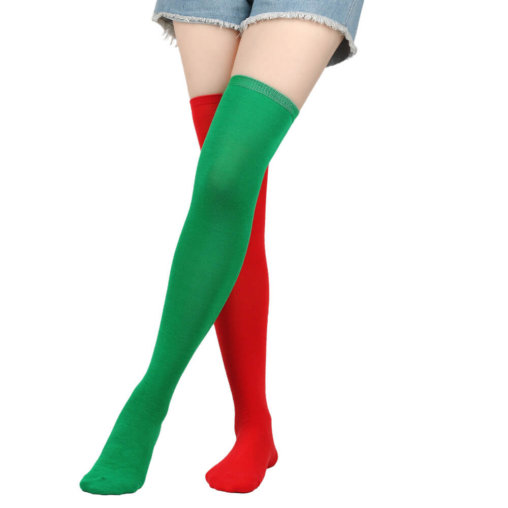 Femboy wear sweet femboy colorful thigh high socks for femboy