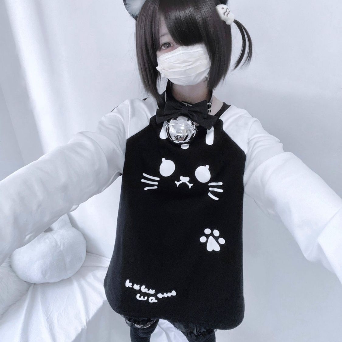 Femboy wear sweet femboy cute cat long sleeve top femboy fashion