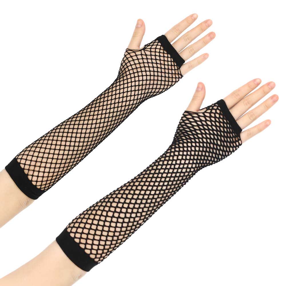 Femboy wear sweet femboy fishnet arm warms