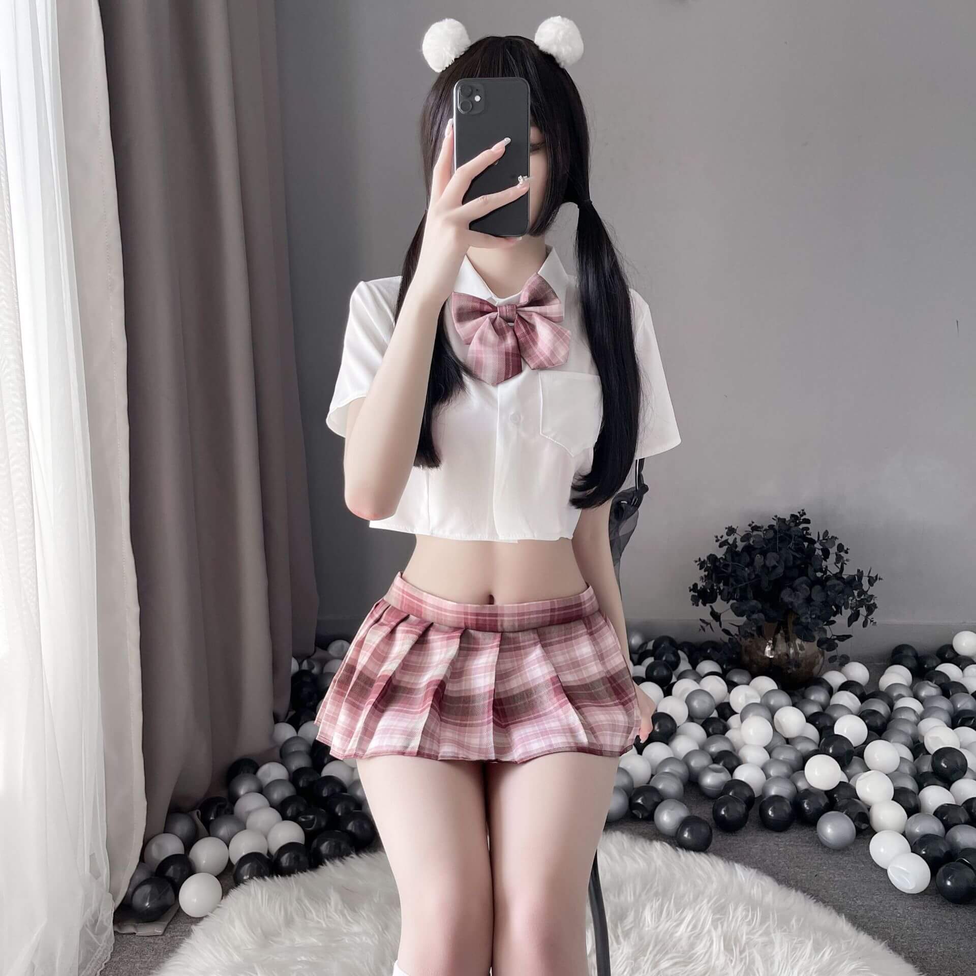 Femboy wear sweet femboy japanese schoolgirl uniform lingerie femboy fashion