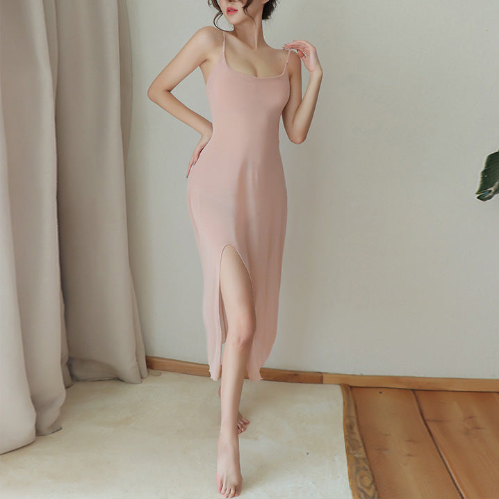 Femboy wear sweet femboy sexy sheer slip nightgown lingerie
