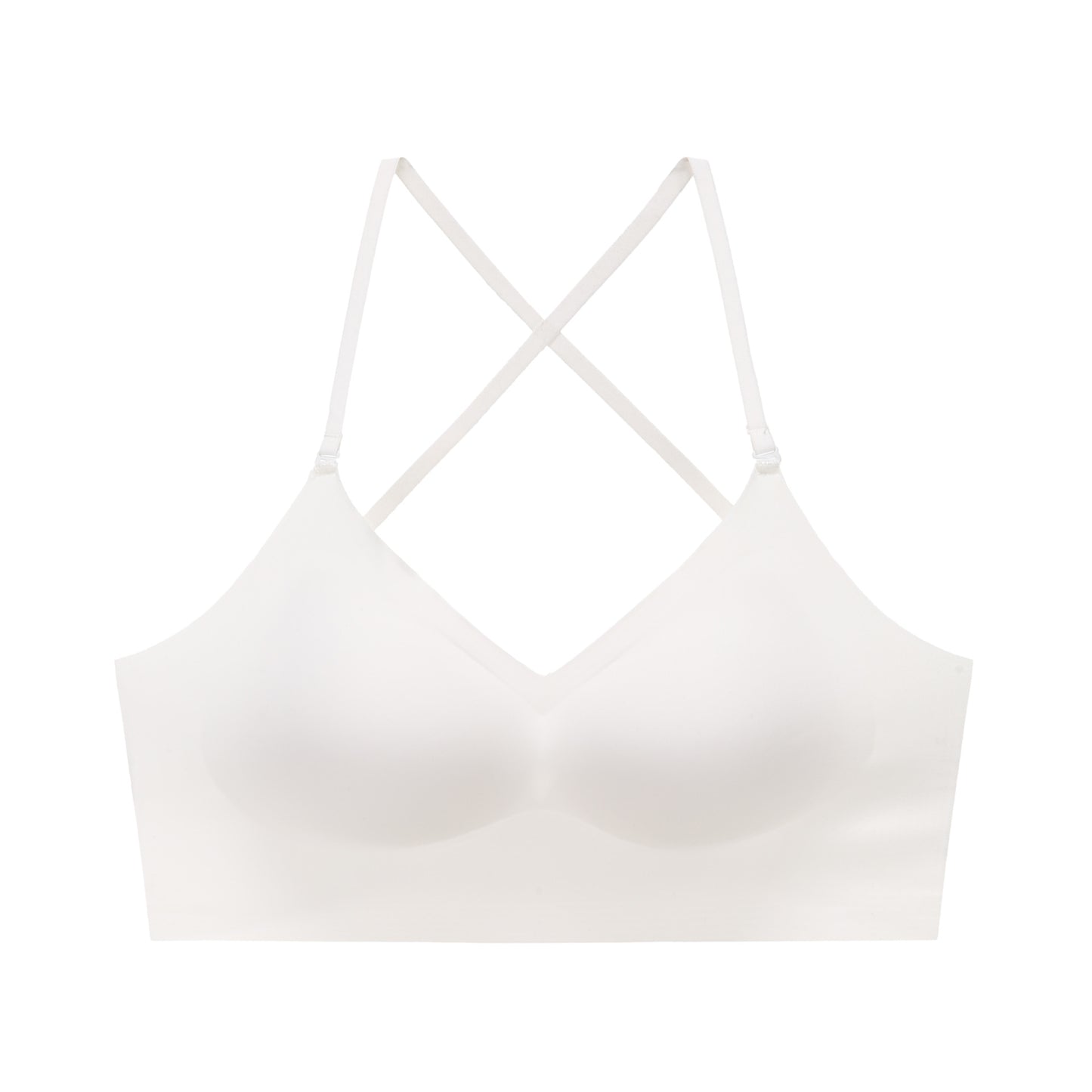 Femboy wear white femboy sexy backless bra