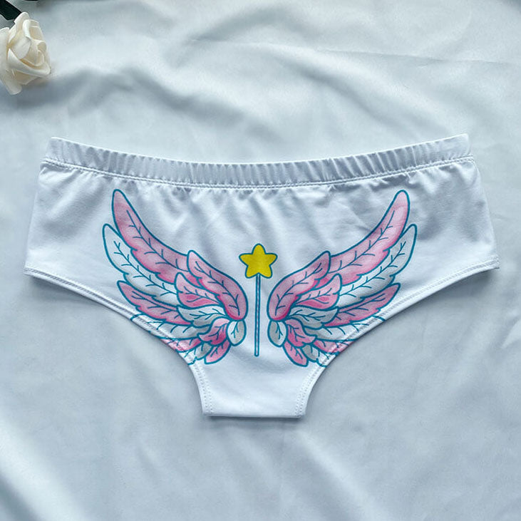 Femboy wings love panties detail