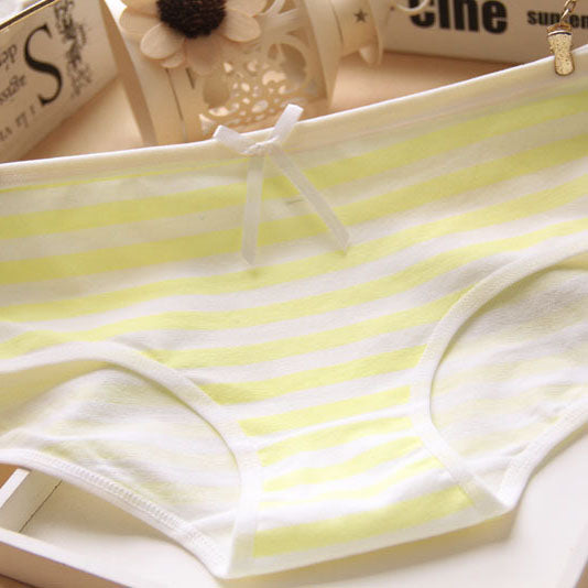 Femboy yellow striped panties