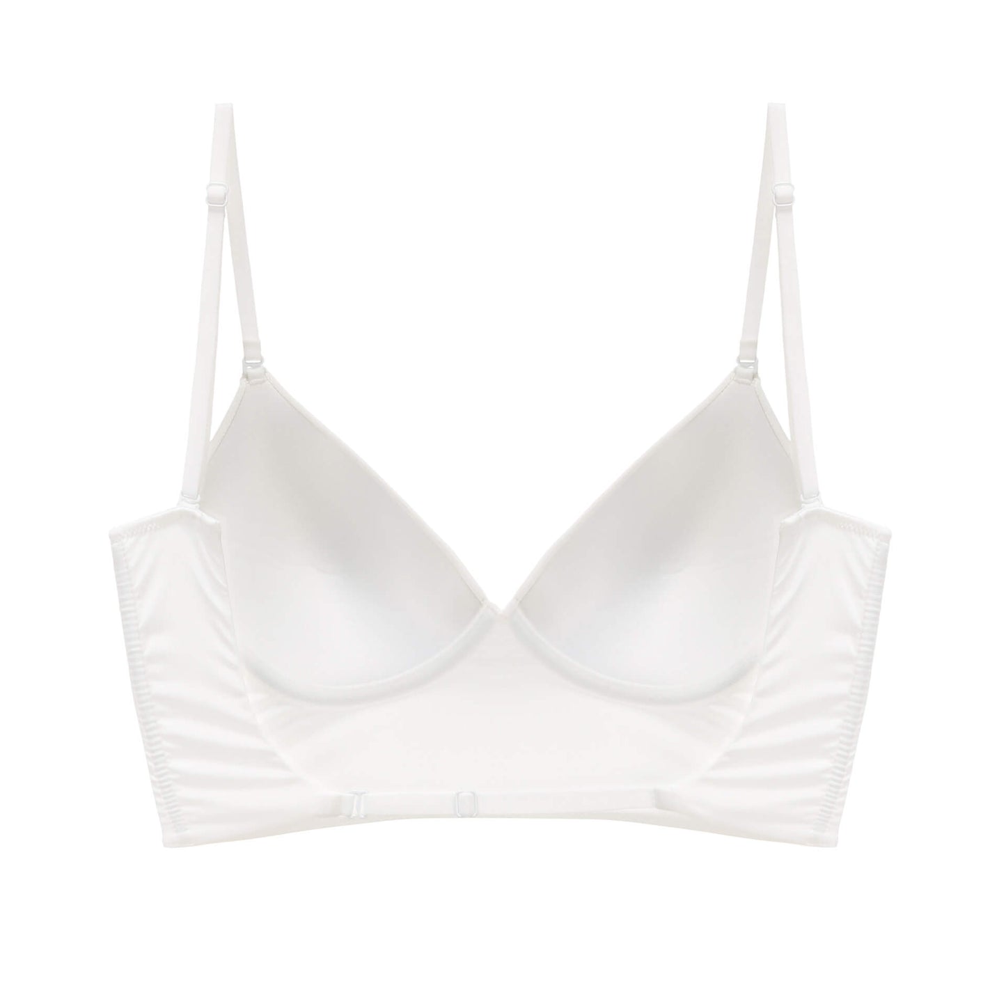 White femboy backless plunge bra for femboy