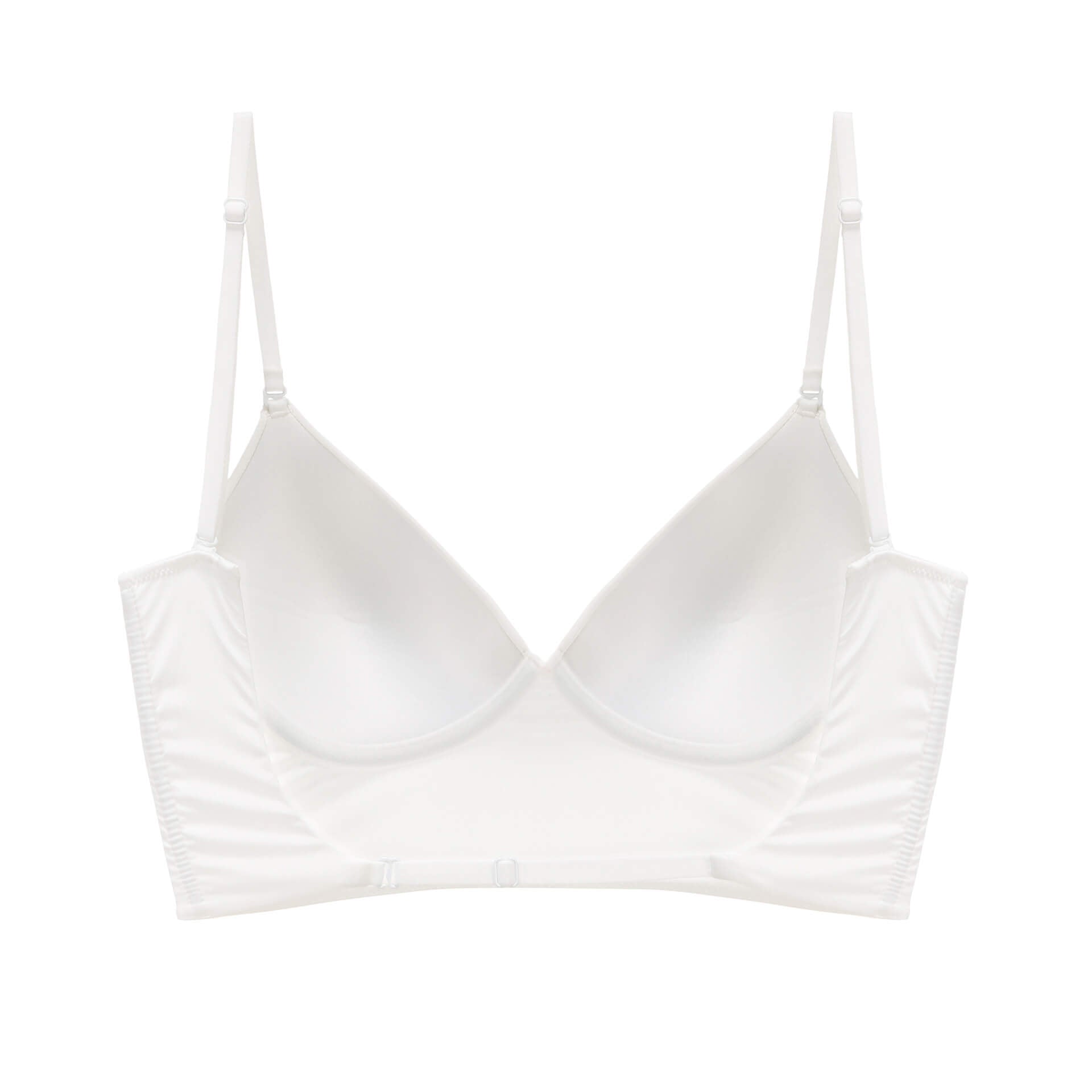 White femboy backless plunge bra for femboy